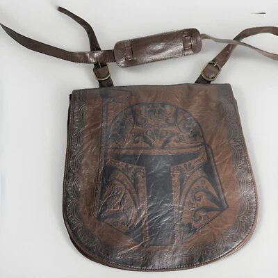 Bolso Bandolera Star Wars Boba Fett Cuero Vegano Loungefly Marrón #50 Foto 1 de 4