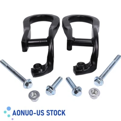 Pair Tow Hooks For GMC Silverado 2015-2019 Sierra 2500HD & 3500HD Black 84072464 Foto 1 de 4