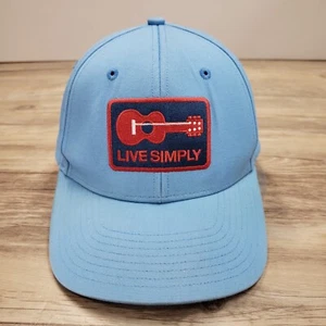 Live Simply Patagonia Hat Cap Snapback One String Guitar Blue Adjustable - Picture 1 of 8