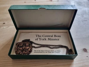 Bronze Finish Pendant of The Central Boss of York Minster - Picture 1 of 4