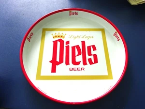 1963 Dated Nice Metal Light Lager Piels Beer Tray - Picture 1 of 4