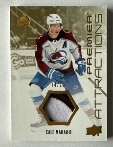 CALE MAKAR 2024-25 Premier /20 PATCH GOLD Attractions #14/20 SP UD #PA-MA Avs !! - Picture 1 of 3