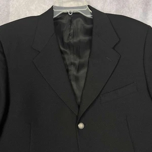 Canali Men's Black 2-Button Wool Blazer Suit Jacket Sport Coat - Picture 1 of 1