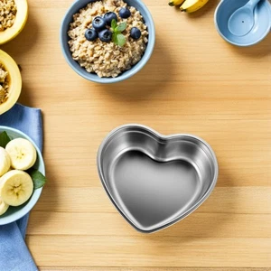  Herzförmige Dip-Schalen: Sojasaucenschale, Vorspeisenteller aus Edelstahl, - Bild 1 von 17