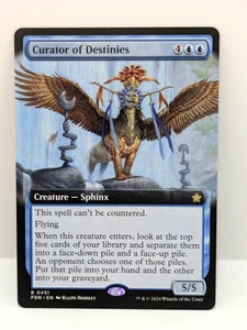 Foundations - Curator of Destinies - Creature - Fdn 451 - Rare - Borderless - - Picture 1 of 2
