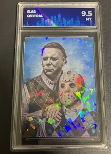 Michael Myers/jason Vorhees Custom Foil Card graded 9.5 Slab Central - Picture 1 of 2