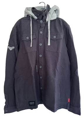 NUEVO CON ETIQUETAS Victory Motorcycles Para hombres Sudadera con Capucha Abotonada Sobrecamisa Chaqueta (#P286518203) Foto 1 de 4