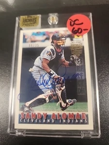 2016 Topps Archives Signature Series All-Star Bazooka 8/35 Sandy Alomar Jr  - Imagen 1 de 4