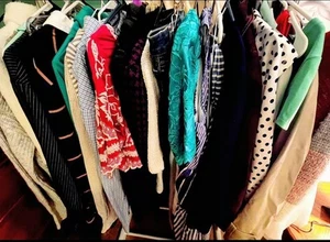 Womens Business Casual Mixed Style Short Sleeve Tops Dresses Pants Clothing Lot - Picture 1 of 9
