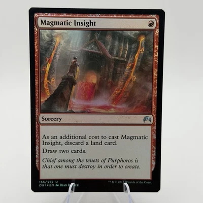 Magic MTG: Magmatic Insight - Magic Origins (ORI) #155 (Near Mint) *FOIL* - Image 1 of 3
