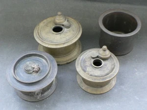 Messing Tintenfass Art Deco, Jugenstil, Antik Vintage - Bild 1 von 12