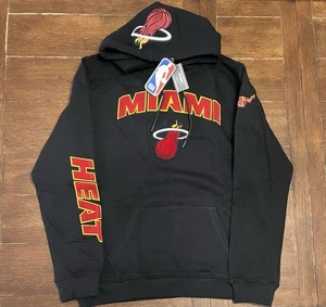 Men’s Pro Standard Size XL Miami Heat Black Embroidered Hoodie NWT NBA - Picture 1 of 5