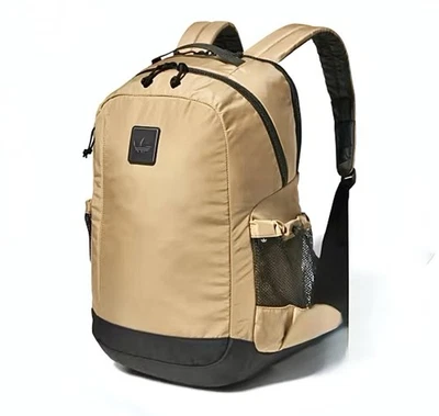 🔥🔥 Mochila Adidas Overland de papelão marrom acolchoada logotipo ajustável nova com etiquetas - Imagem 1 de 4