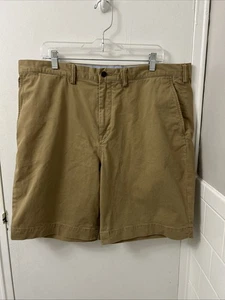 Polo Ralph Lauren Chino Shorts Mens 38 Tan Stretch Classic Fit Cotton Twill 9” - Picture 1 of 13