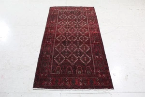 Rug Handmade Traditional Area Carpets Wool Handmade Oriental Rugs 95 X 190 cm - Picture 1 of 8