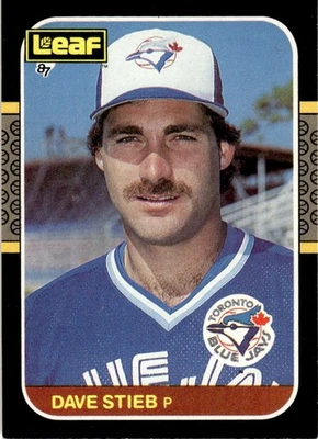 1987 Leaf Dave Stieb Toronto Blue Jays #72 - Image 1 of 2