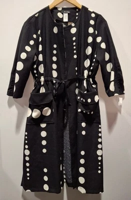 Moonlight на Y & S женщин черный/белый размер L 3Q рукав в горошек на шнурке куртка - Изображение 1 из 4