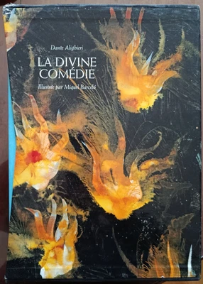Coffret de 3 livres : LA DIVINE COMEDIE - Dante - Illustrée par Miquel Barcelo - Photo 1/4