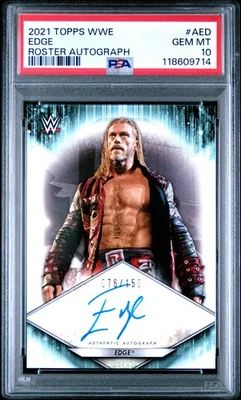 2021 Topps WWE Roster Autograph #AED Edge Auto /150 PSA 10 GEM MINT - Image 1 of 2