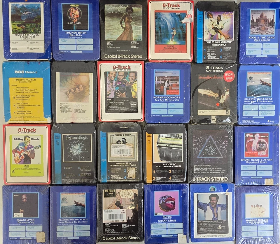 Lot 24 R&B Soul Rhythm & Blues Funk Jazz Vintage Sealed 8 Track Tape #232 - Image 1 of 4