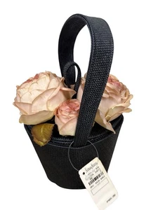 Seltene Lulu Guinness weiße Rosen Blumentopf Handtasche Handtasche neu mit Etikett - Einzelhandel $ 465 - Bild 1 von 5