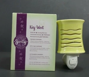 Scentsy Key West Wall Plug-in Wax Warmer Green With Box Rare Discontinued - Picture 1 of 9