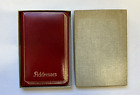 Vintage Indexed Red Leather Address Book 6" x 8"  in Box Artamount New York City