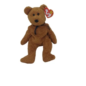 TY Original Beanie Babies FUZZ Teddy Bear Plush Stuffed Toy Vintage 1998 W/Tags - Picture 1 of 4