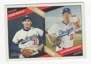 2015 TOPPS HERITAGE BASEBALL ALLORA E ORA SANDY KOUFAX & CLAYTON KERSHAW #TN-6 - Foto 1 di 1