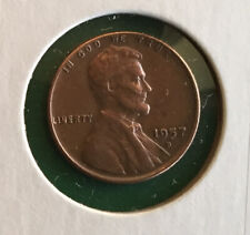 RARE* 1957-D Lincoln Obverse 1 Cent Wheat Penny Liberty Filled ( B )  Error Coin