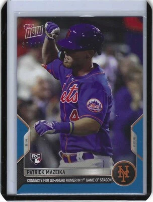 Patrick Mazeika - 2022 MLB TOPPS NOW Card 179 - New York Mets - #37/49 - Image 1 of 2