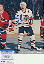 Stan Mikita Chicago Blackhawks Autographed 8 x 10 Photo PSA/DNA