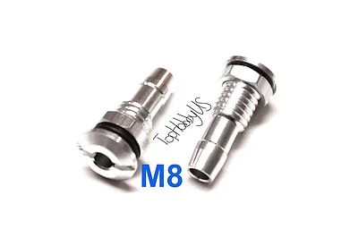 2PCS M8 1/3" Aluminum Bulkhead Water Outlet Connector RC Boat Model (US SHIP) - Image 1 of 2