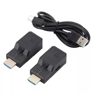 60M HDMI Extender 1080P HDMI Transmitter by RJ45 CAT5e CAT6 cable LAN Extensor - Picture 1 of 7