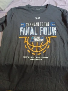 New Under Armour Shirt UA March Madness Final Four 2022 Short Sleeve Men's Large - Picture 1 of 3