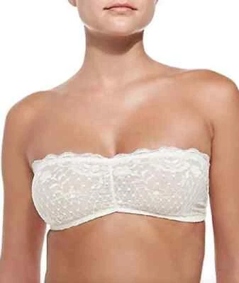 Free People Women White Ivory Essential Strapless Bandeau Bra Size Small L108913 - Image 1 of 4