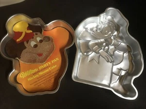 WILTON CAKE PANS  Donald Duck & Bandleader Mickey Mouse WALT DISNEY 1976 1979 - Picture 1 of 8
