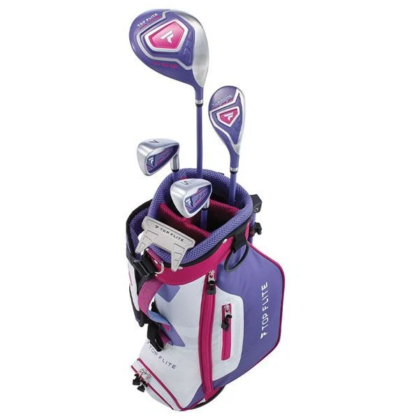 New Top Flite 2022 Junior Girls Complete Golf Club Set RH/LH 8Piece Ages 5-8 - Image 1 of 4