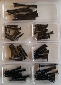 New Sharp Point Full Thread Black Plasterboard Counter Sunk Zinc Coated Screws - Bild 1 von 1