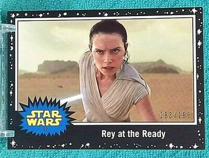 2019 Star Wars Journey to Rise of Skywalker "Rey at the Ready" Black 193/199 
