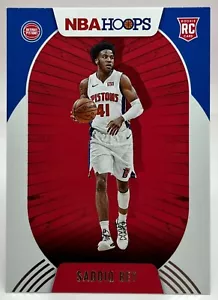 Saddiq Bey (RC) - 2020-21 Panini NBA Hoops - Red Back - #237 - Detroit Pistons - Picture 1 of 2
