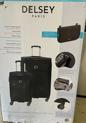 Delsey Paris 2 Piece Softside Spinner Luggage Set w/ Ergonomic Telescopic Handle - Image 1 of 4