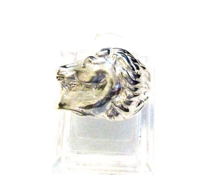 STERLING SILVER HORSE HEAD RING #12G400050 - Picture 1 of 3
