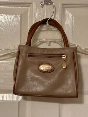 Capezio Purse Tan and Brown 8 inches by 6 inches tall snap closure  - Image 1 of 4