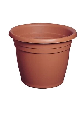 Vaso Rotondo Rosso Tondo Fioriera da Interno Esterno per Piante Fiori Giardino - Immagine 1 di 2