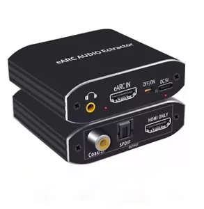 HDMI 2.0 eARC Audio Extractor Converter 4K 60Hz 7.1 Dolby Atmos Toslink Coaxial - Picture 1 of 11
