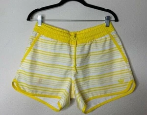 Neu mit Etikett Adidas Originals Damen-Sportshorts gestreift gelb 100 % Polyester 40 M - Bild 1 von 10