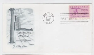TurtlesTradingPost - American Institute of Architects #1089 1957 Artmaster FDC - Picture 1 of 1