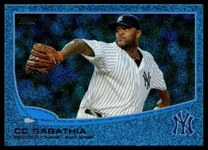 CC Sabathia 2013 Topps #359    Blue Slate Sparkle   Wrapper Redemption - Picture 1 of 2