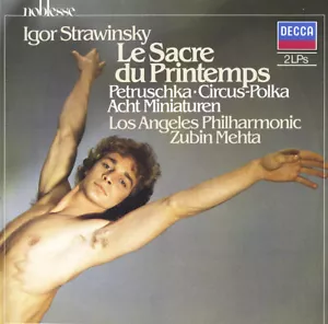 2LP STRAVINSKY Petrouchka, Circus Polka, Miniatures, Sacre MEHTA Los Angeles PO - Picture 1 of 3